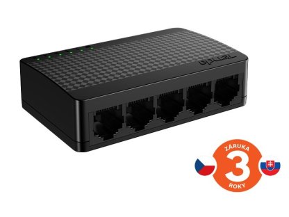 TENDA SG105M -  5x Gigabit Desktop Ethernet Mini Switch, 10/100/1000 Mb/s, 10Gb/s, fanless (75011970)