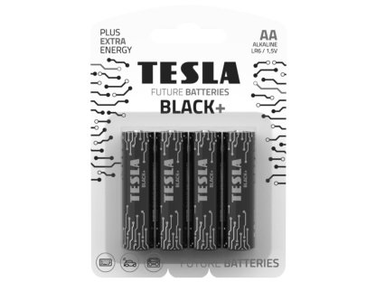 TESLA BLACK+ alkalická baterie AA 4 ks (14060420)