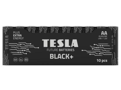 TESLA BLACK+ alkalická baterie AA (LR06, tužková, fólie) 10 ks (1099137266)