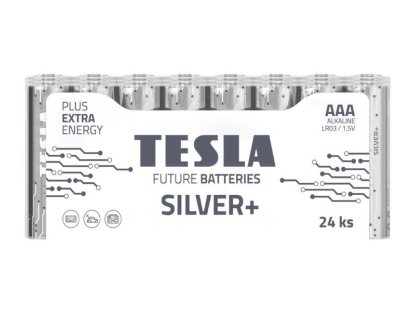 TESLA SILVER+ alkalická baterie AAA (LR03, mikrotužková, fólie) 24 ks (1099137216)