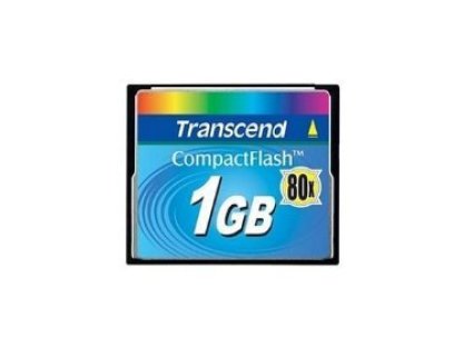 TRANSCEND 1GB CF Card (80X)  (TS1GCF80)