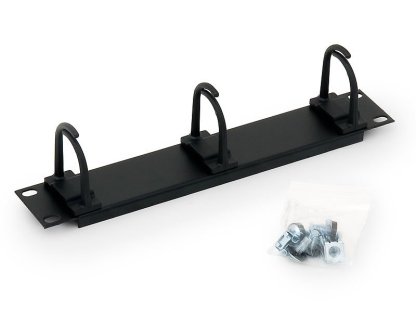 TRITON 10" vyvazovací panel 1U 3x plastová úchytka, cerná