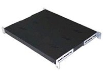 TRITON police s perforací 19", 1U/850mm, nosnost 80kg, černá (RAB-UP-850-A4)