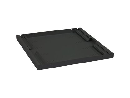 TRITON Polička s perforací 1U/550mm černá nosnost 80kg (RAB-UP-550-A4)