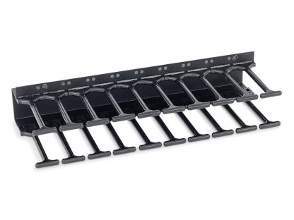 Triton vyvazovací panel 10U - hřeben, dvouřadý RAL9005 (RAB-VP-H10-X1)