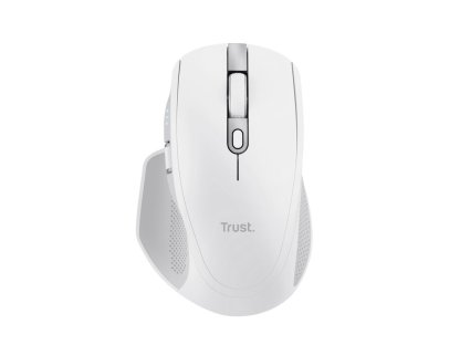 Trust Ozaa+ - Kancelářská/Optická/Pro praváky/3 200 DPI/USB+BT/Bílá (24935)