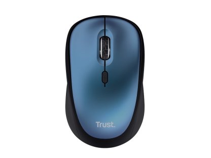 TRUST YVI+ - Kancelářská/Optická/Pro praváky/1 600 DPI/Bezdrátová USB/Modrá (24551)
