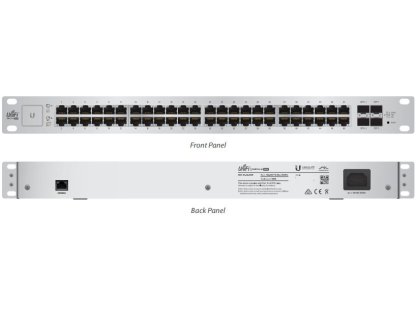 UBIQUITI US48-500W  48x1000Mbps + 2xSFP + 2xSFP+ PoE/PoE+/PoE24V