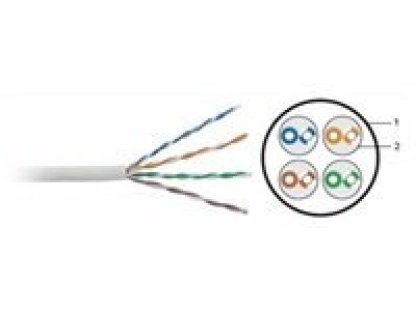 UTP kabel 305m CAT6 drát LSOH - grey (SXKD-6-UTP-LSOH-305)