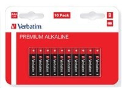 VERBATIM baterie AAA 1,5V Alkalické 10ks (49874)