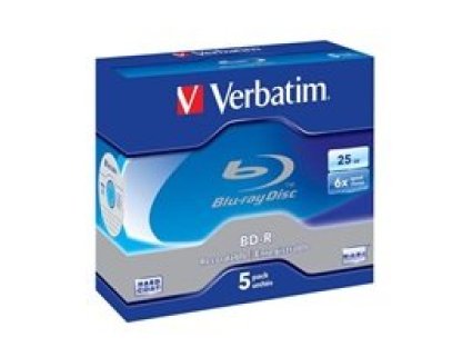 VERBATIM BD-R SL 25GB 2x jewel 5ks (43715)