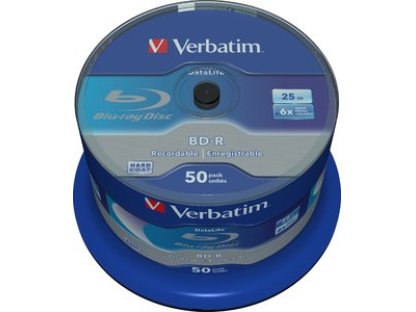 VERBATIM BD-R SL (6x, 25GB),NON-ID, 50KS (43838)
