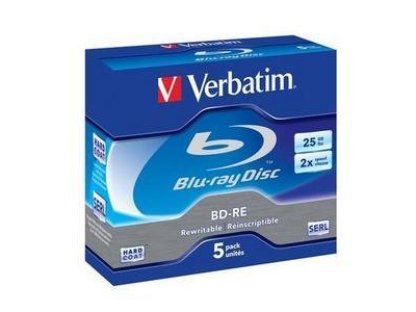 VERBATIM BD-RE 25GB 2x jewel 5ks (43615)