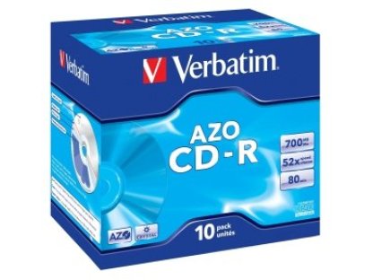 VERBATIM CD-R 700MB 52x jewel 10ks (43327)