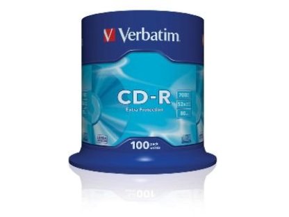 VERBATIM CD-R 700MB 52x spindl 100ks (43411)