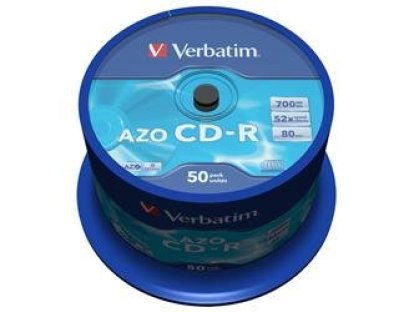 VERBATIM CD-R 700MB Crystal 52x spindl 50ks (43343)
