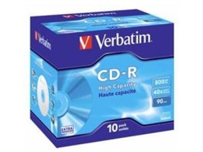 VERBATIM CD-R 800MB 40x jewel 10ks (43428)