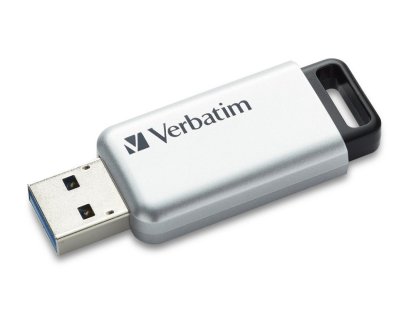 VERBATIM Flash disk Store 'n' Go Secure Pro/ 16GB/ USB 3.0/ AES 256-bit hardwarové šifrování/ stríbrná (98664)