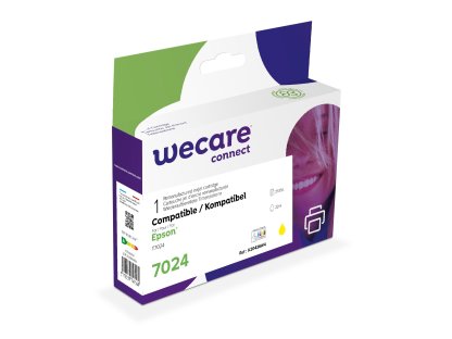 WECARE ARMOR ink kompatibilní s Epson WF4015, T70244010, 22ml, žlutá/yellow (K20436W4)