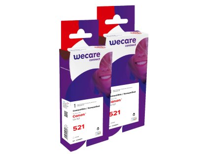 WECARE ARMOR sada ink kompatibilní s CANON CLI521BK 2x10,5ml černá,CLI-521 BK (P12465W4)