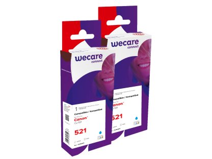 WECARE ARMOR sada ink kompatibilní s CANON CLI521C 2x10,5ml,modrá,CLI-521 C (P12466W4)