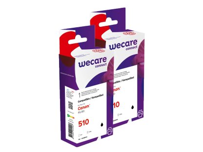 WECARE ARMOR sada ink kompatibilní s CANON PG-510, 2x9ml, černá/black (P20281W4)