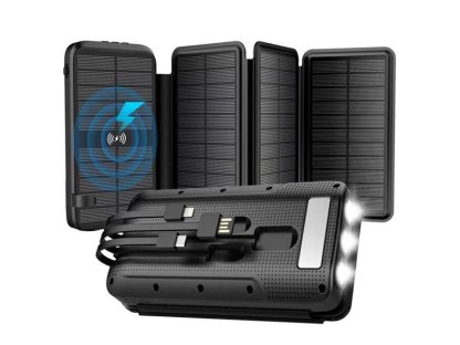 Wodasport - T16P4 - SOLARWINGS OUTDOOR ADVENTURE™ T16P4,16000 MAH,4x PANEL 1.2AH, solární powerbanka (T16P4)