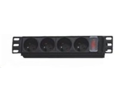 XtendLan 10" rozvodný panel 4x230V (ZASUVKA4-10)