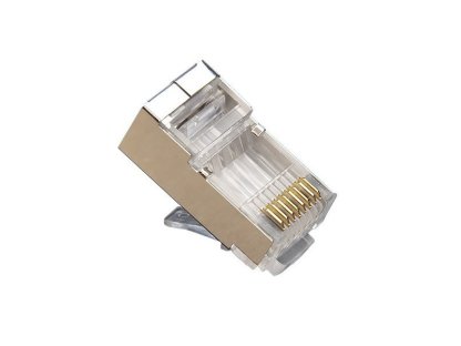XTENDLAN Konektor STP RJ45 CAT5e, lanko, stíněný, kulatý (KonektorRJ45STRSTP)