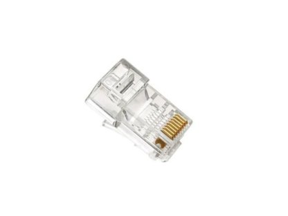 XTENDLAN Konektor UTP RJ45 CAT5e, drát, kulatý, baleno po 100ks cena za 1ks (KonektorRJ45SOL)