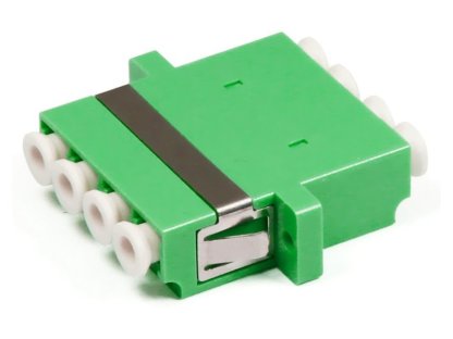 XTENDLAN LC-LC quad adapter SM, APC, zelený, do optických rozvaděčů (ADR-LC4LC-SM-APC)