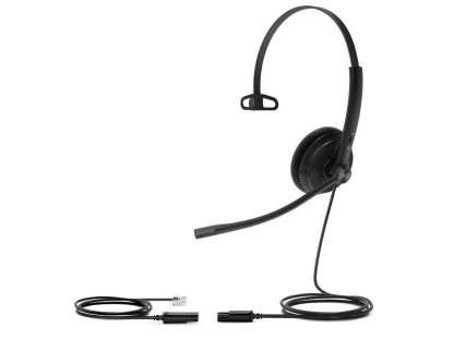 Yealink YHS34 Lite Mono náhlavní souprava na jedno ucho s QD-RJ9 konektory (YHS34LiteMono)
