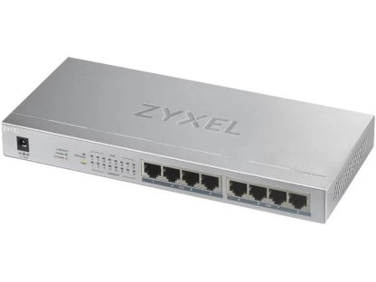 ZYXEL GS1008-HP, 8 Port Gigabit PoE+ unmanaged desktop Switch, 8 x PoE, 60 Watt