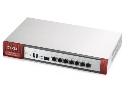 ZYXEL ZyWALL ATP500 - Bezpečnostní zařízení, 1GbE - H.323, SIP - 1U, spravování cloudem k upevnění na regál (ATP500-EU0102F)