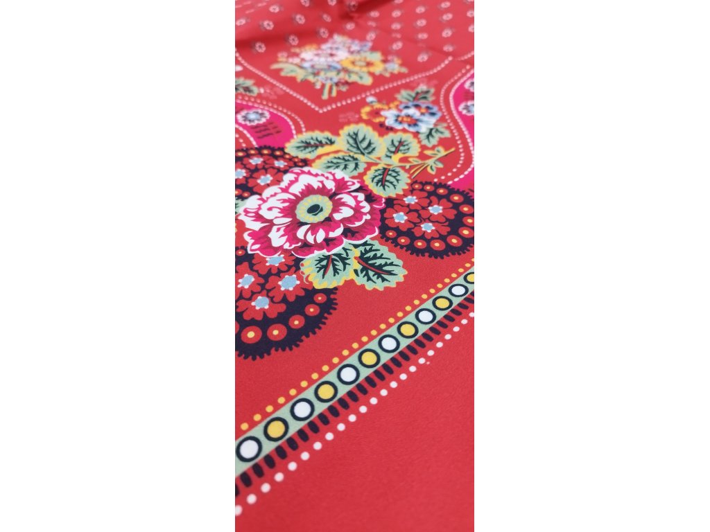 turecký šátek - květovaný 