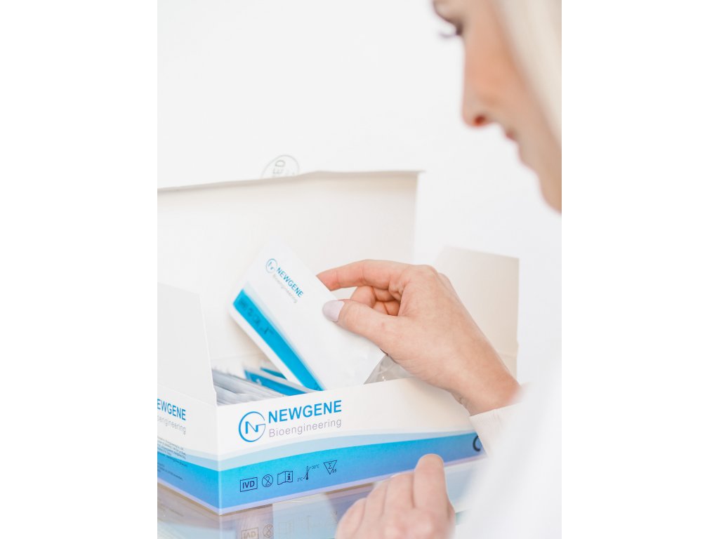 Package od 25 pcs nasal and salivary antigen tests + 25 vouchers for video-assisted testing 