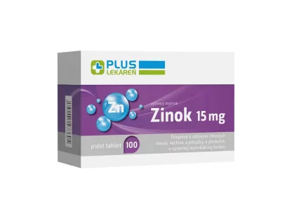 Zinc 15 mg, 100 tbl