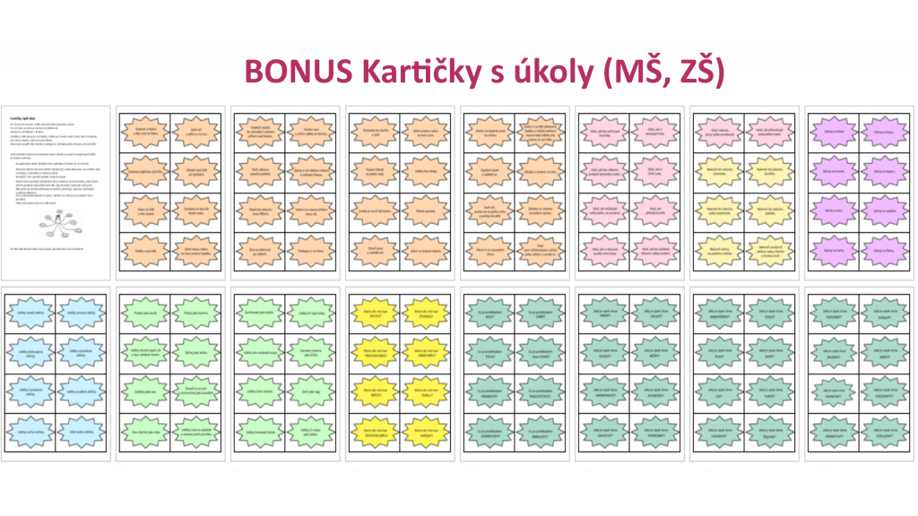 Bonus - Kartičky s úkoly