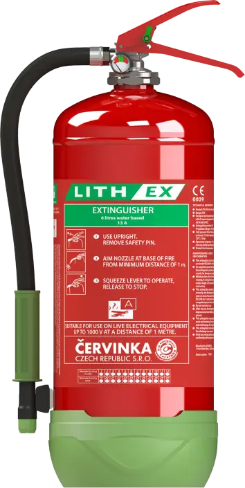 LITH EX - hasenie požiarov líthiových batérií