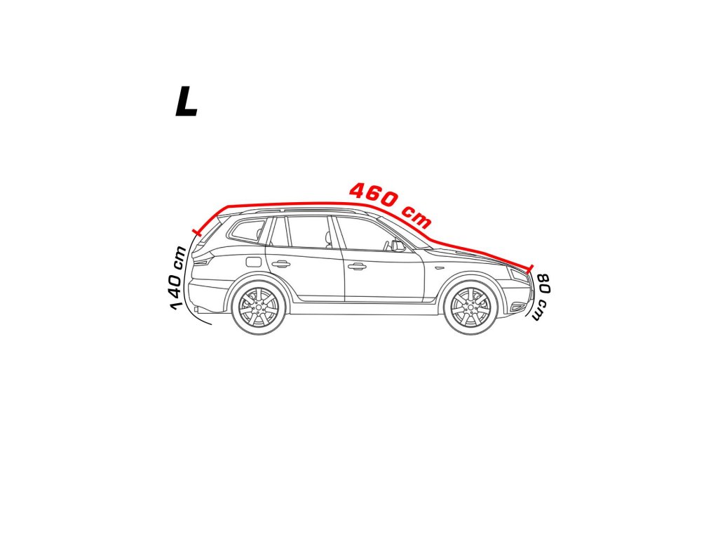 4CARS Autoplachta proti krupobitiu - bavlnená podšívka - SUV L