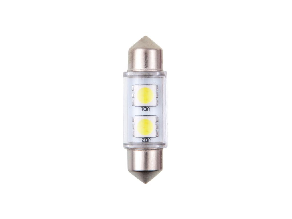 4CARS LED ŽIAROVKA 2LED 12V FESTOON SMD T11X36MM