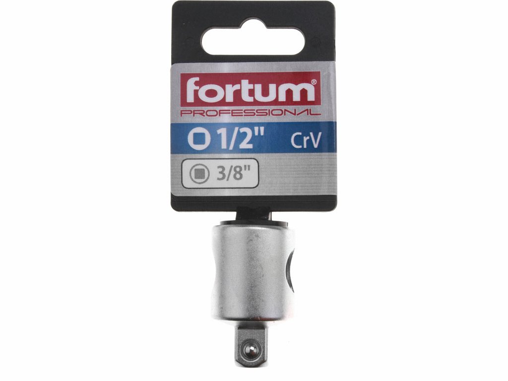 Adaptér s otvorom pre trhák, vnútorný 1/2” na vonkajší 3/8”, dĺžka 40mm, FORTUM