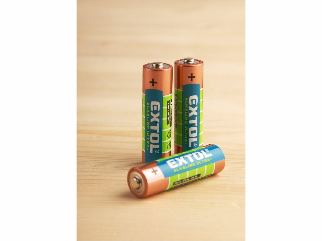 Batéria alkalická 4ks, 1,5V, typ AA, EXTOL ENERGY