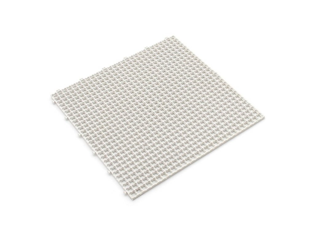 Biela plastová dlažba Linea Flextile - 39 x 39 x 0,8 cm