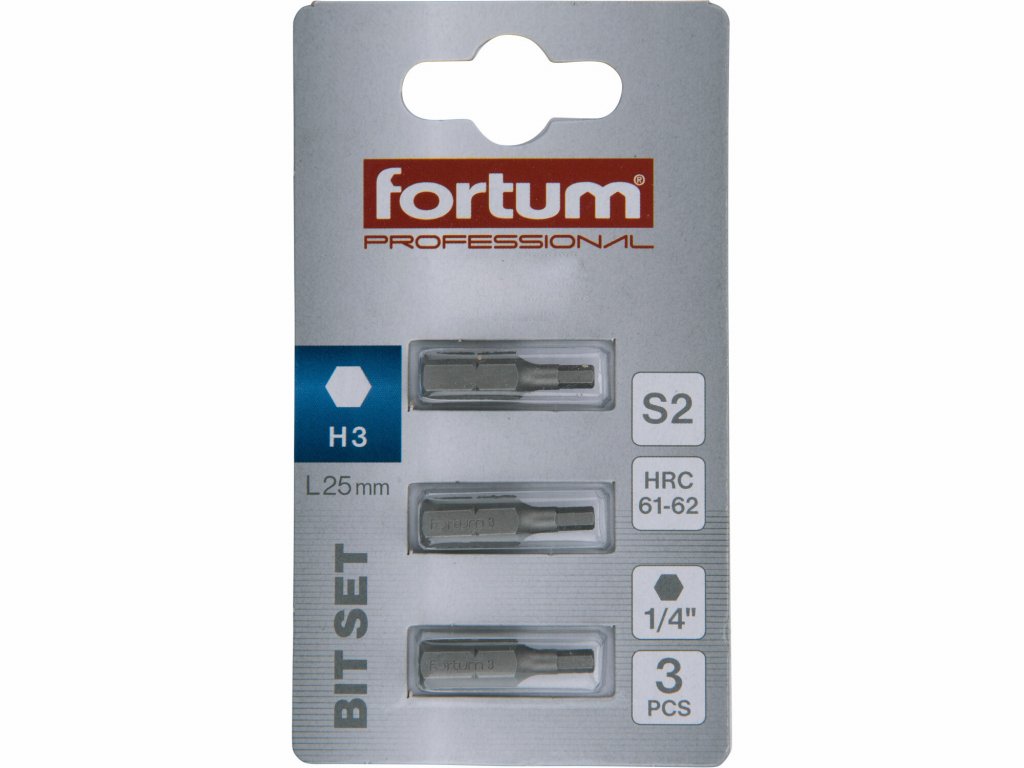 Bit imbus 3ks, H 3x25mm, S2, FORTUM