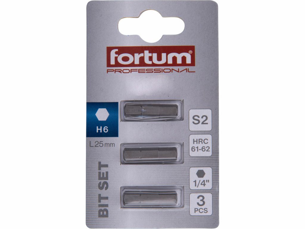 Bit imbus 3ks, H 6x25mm, S2, FORTUM