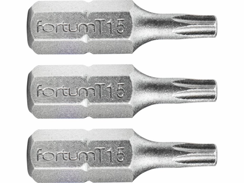 Bit torx 3ks, T 15x25mm, S2, FORTUM