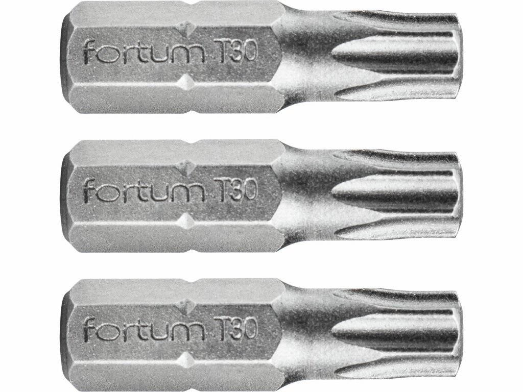 Bit torx 3ks, T 30x25mm, S2, FORTUM