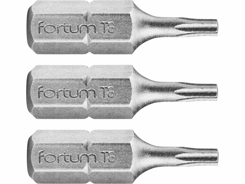 Bit torx 3ks, T 8x25mm, S2, FORTUM