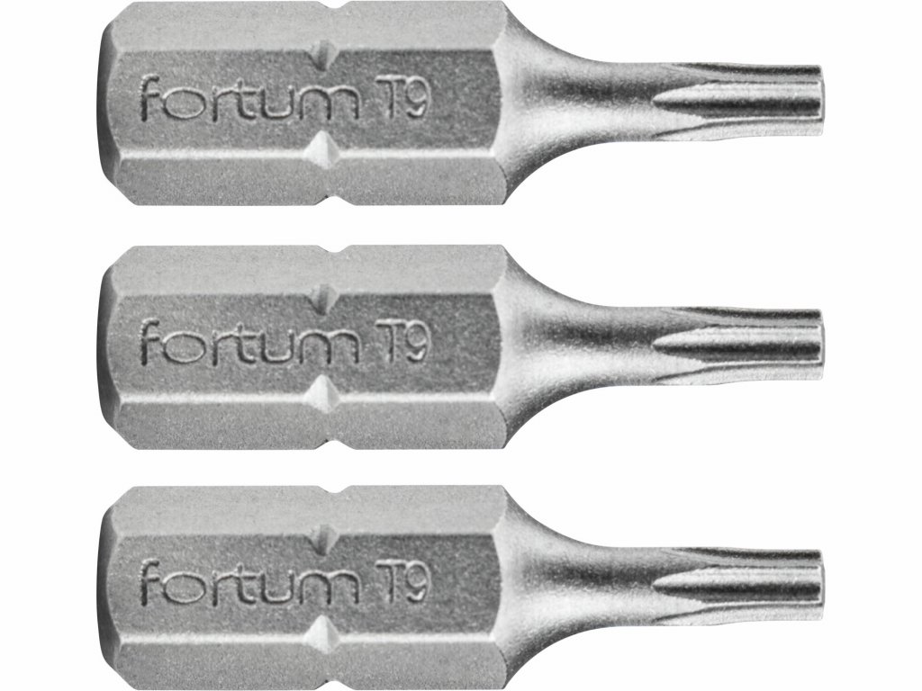 Bit torx 3ks, T 9x25mm, S2, FORTUM